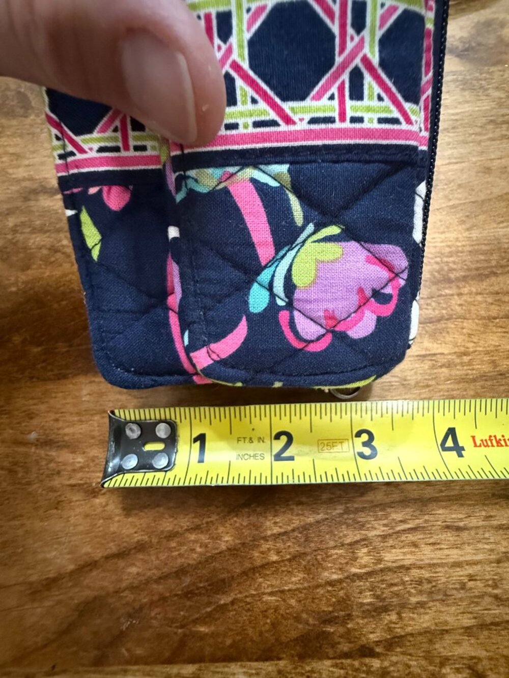 Vera Bradley All-In-One Crossbody Wallet, Retired "Ribbons" NWOT - Picture 12 of 16